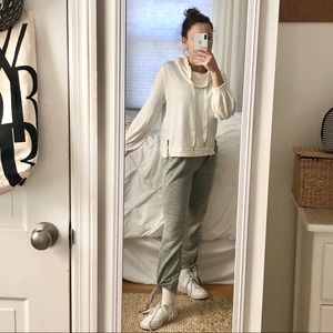 Lou & Grey Cowl Neck Sweatshirt Cream